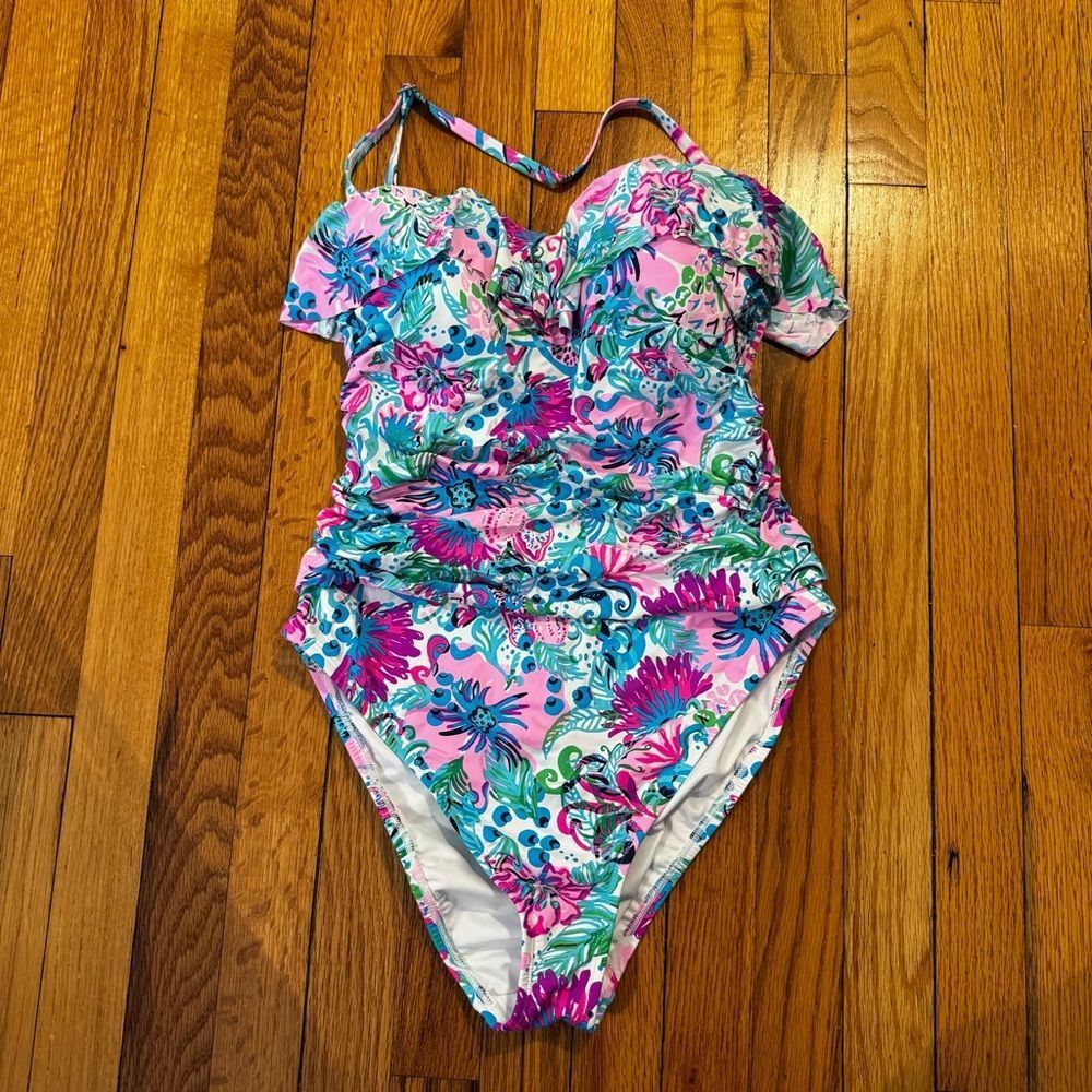 Lilly Pulitzer Rubyann Ruffle One Piece Bathing Suit 12